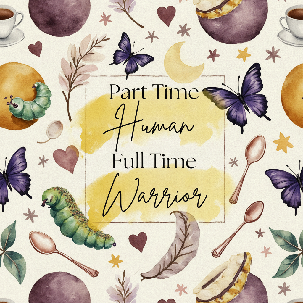 Part Time Human, Full Time Warrior Velveteen Plush Blanket